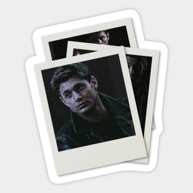 Dean Winchester Polaroids Sticker by kaseysdesigns
